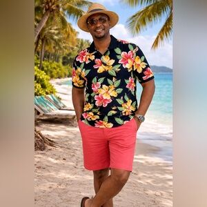 Ralph Lauren Navy Classic fit Floral Shirt